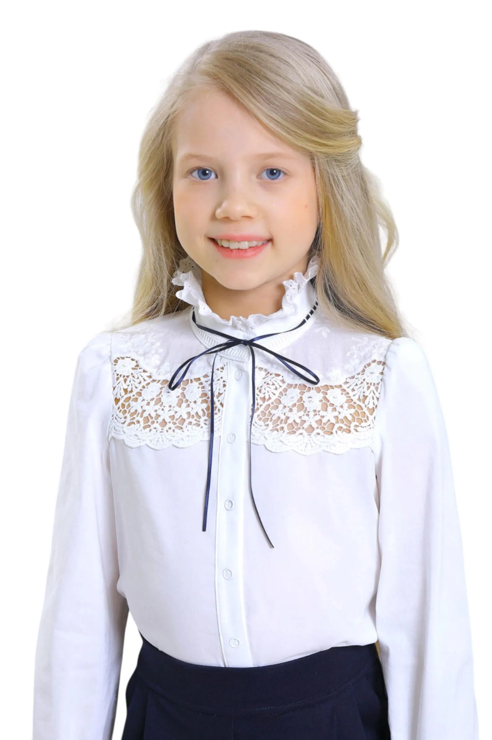 Блуза дев. АРТ.2870-525-ВХБПЭ,мол,хл-пэ-эл