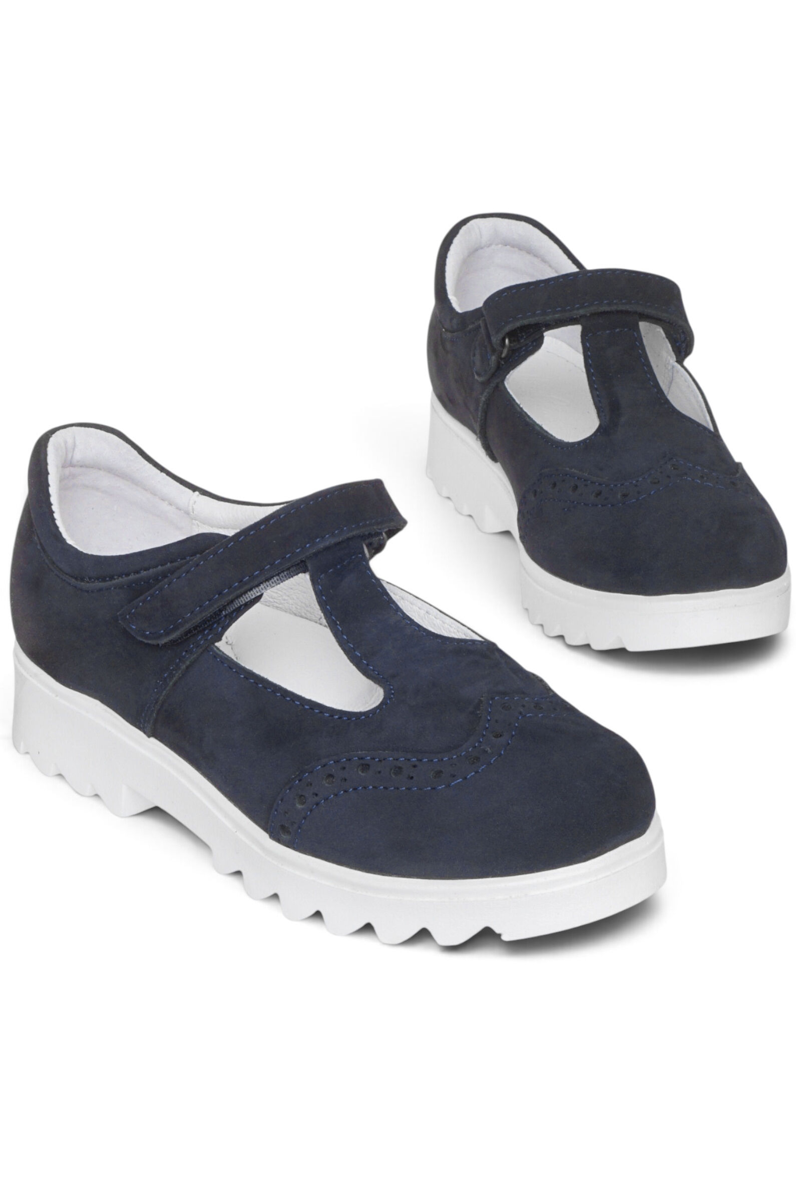 Туфли дев. АРТ.K2838/6N,син,н.нуб/н.к