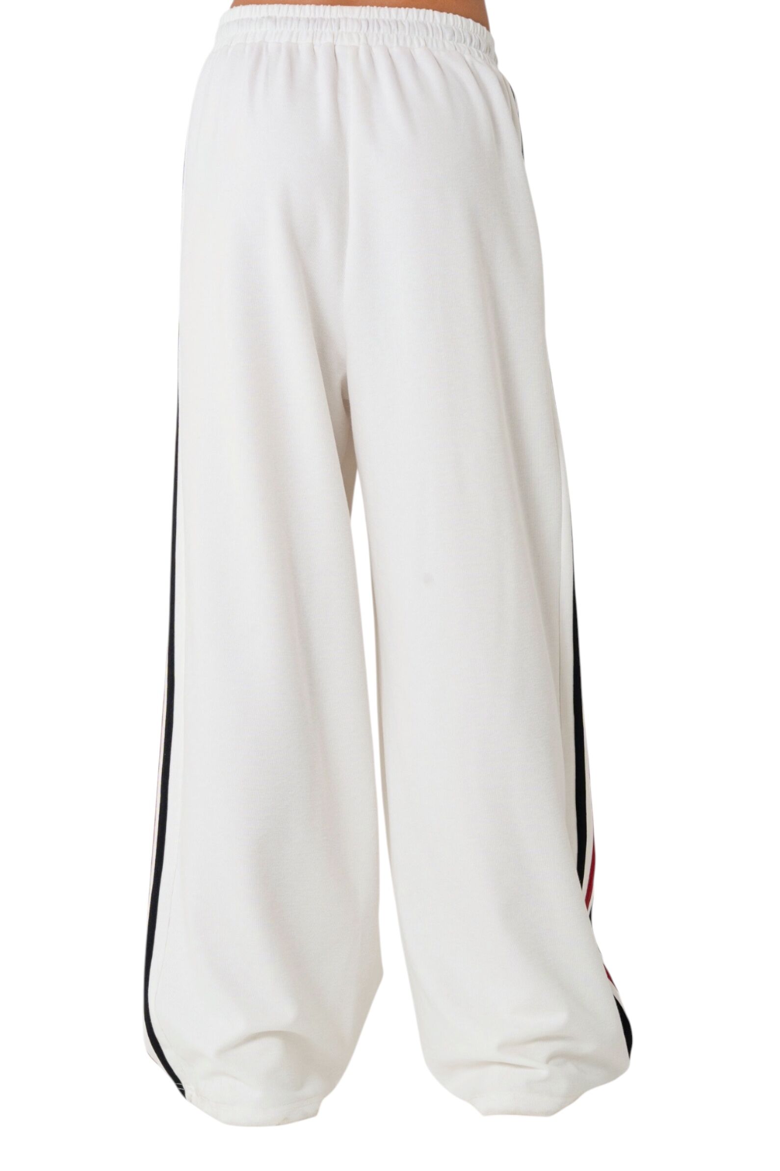 Брюки дев. АРТ.XS261693,бел-крас,пэ-хл-эл