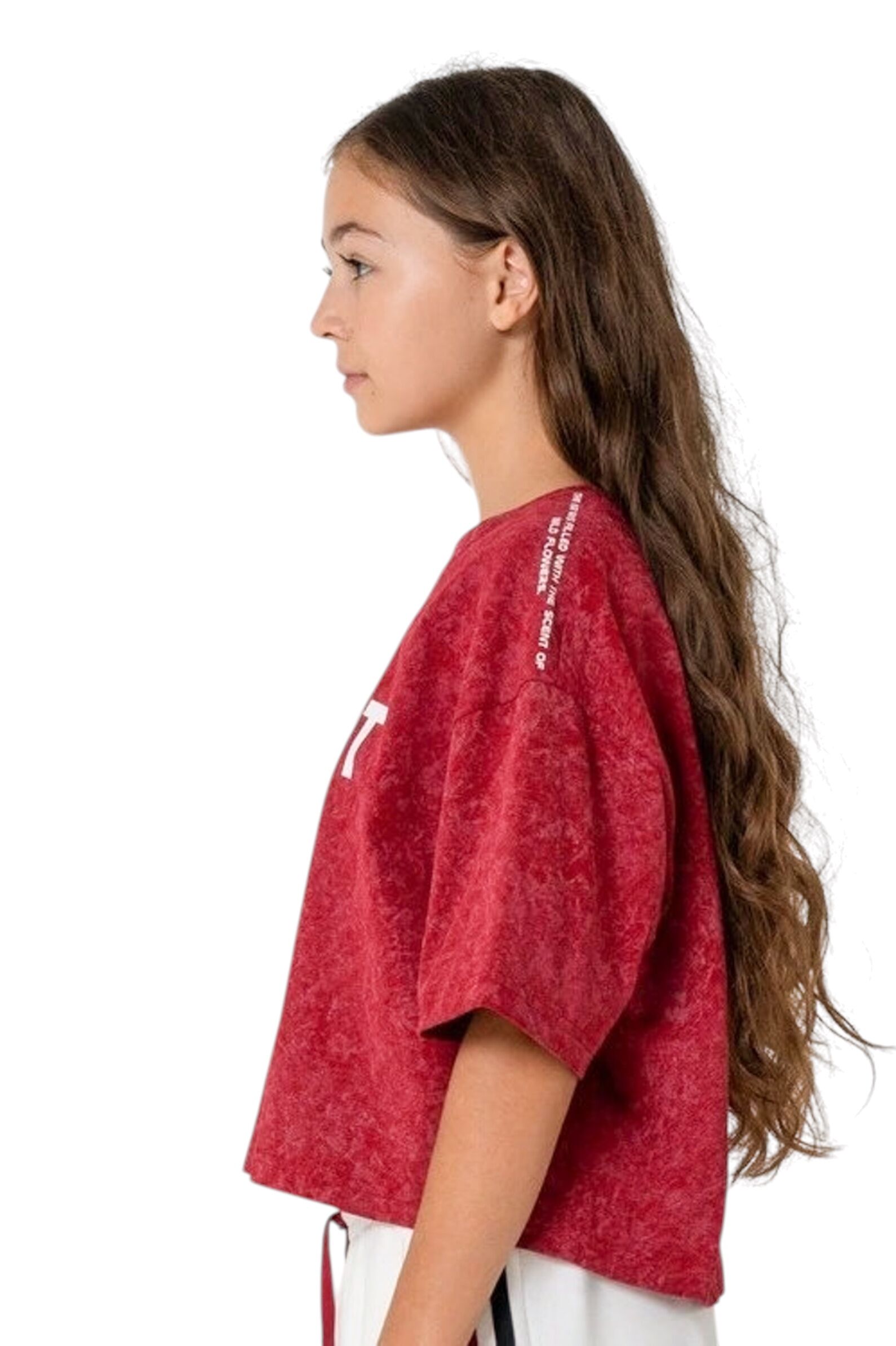 Футболка дев. АРТ.XS261691,крас,хл