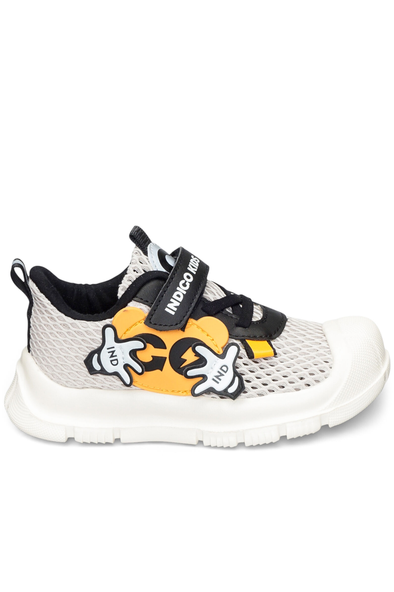 Кроссовки мал. АРТ.106-050B2,беж-чер,тек-и.к/тек