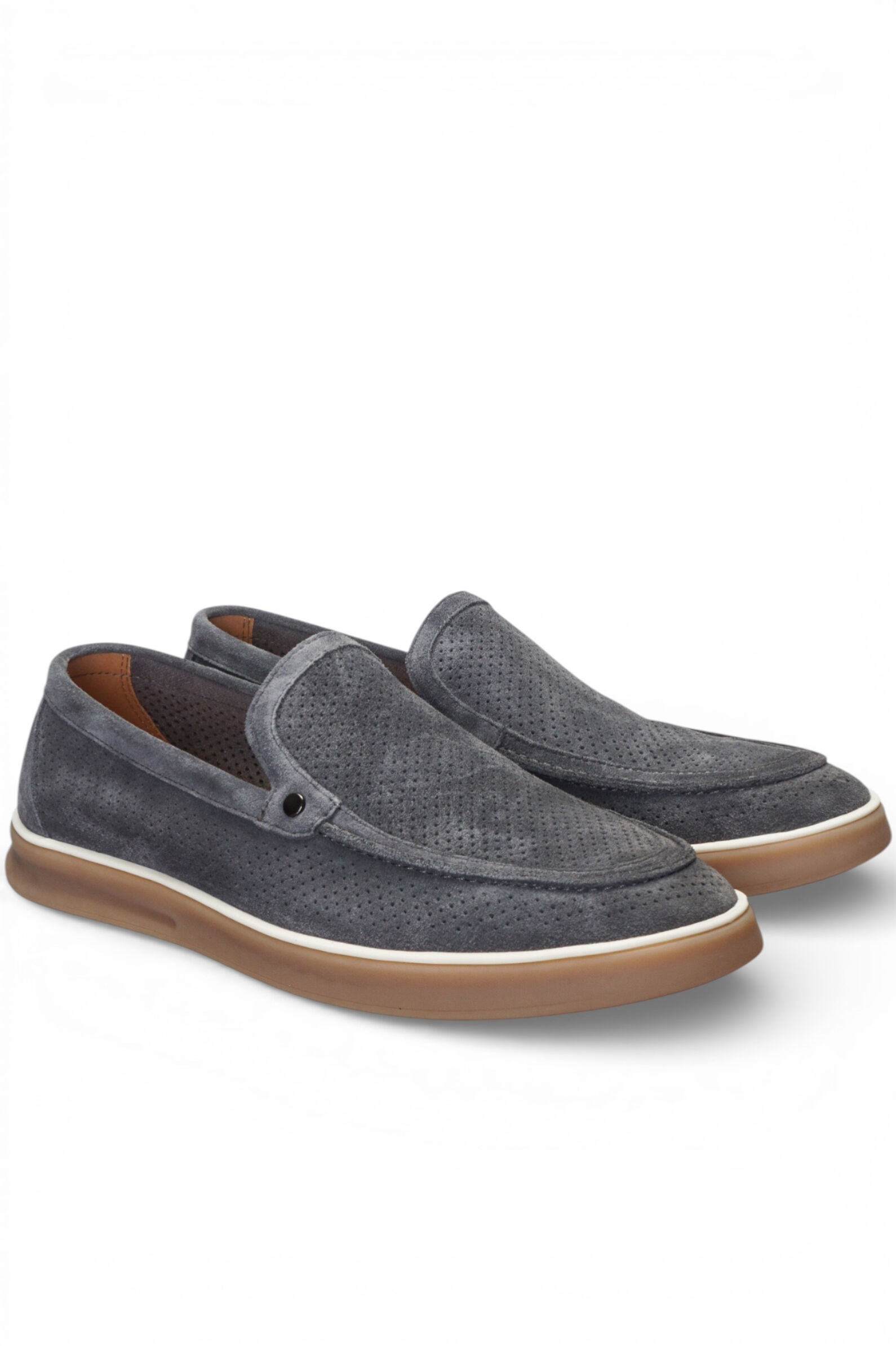 Лоферы муж.АРТ.KD9-18-2D-239,сер,н.з/н.к-тек