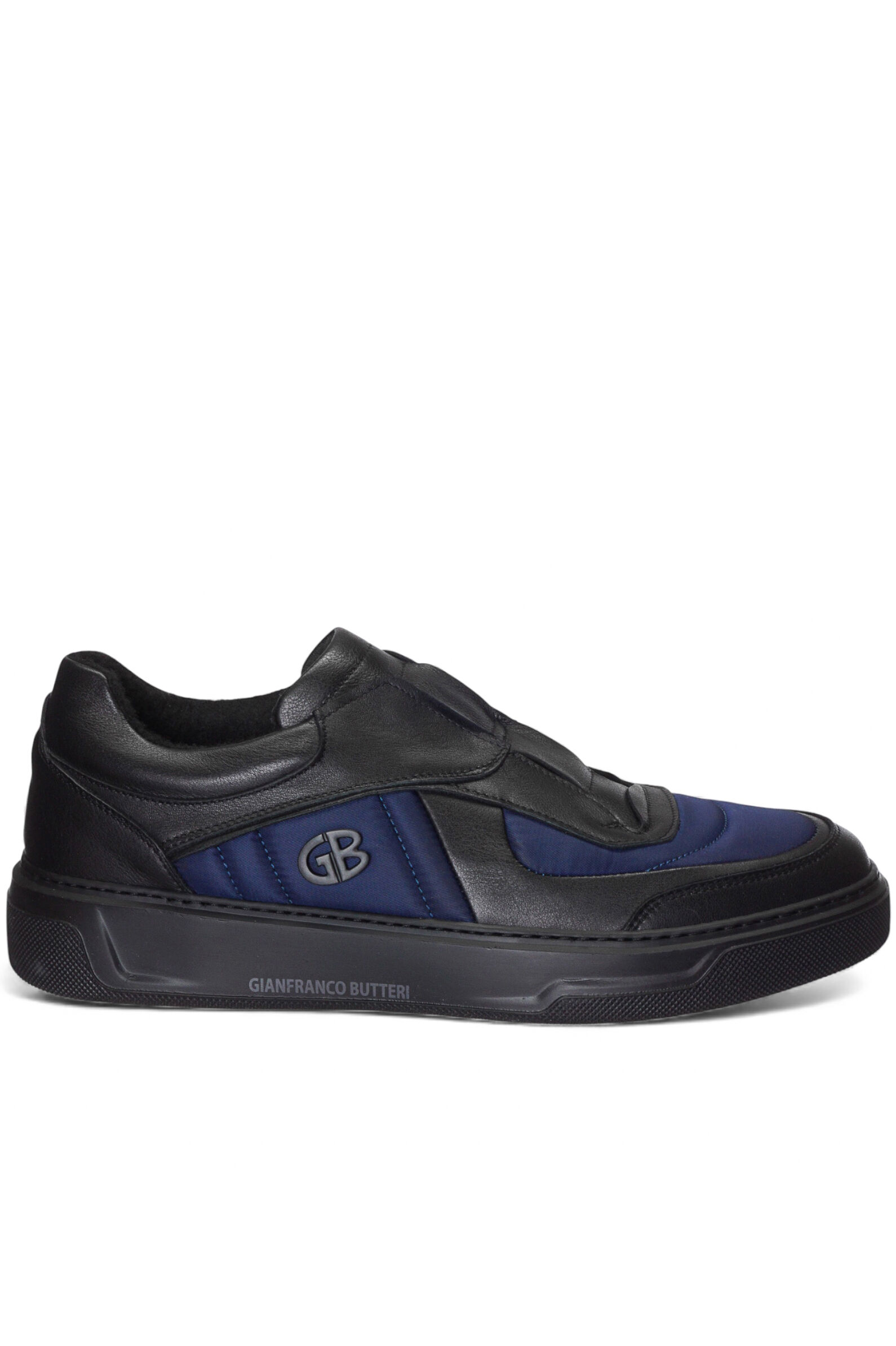 П/ботинки  муж. АРТ.62871,чер-син,н.к-тек/байка