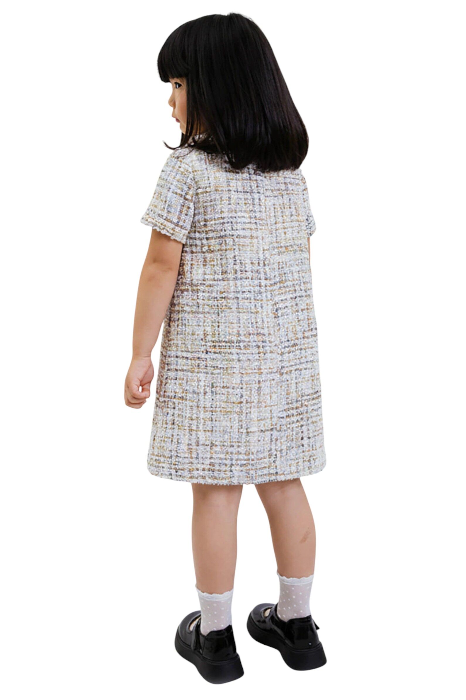 Платье дев. АРТ.2998-126-ВПБ,гол-мол,пэ/пэ-вис