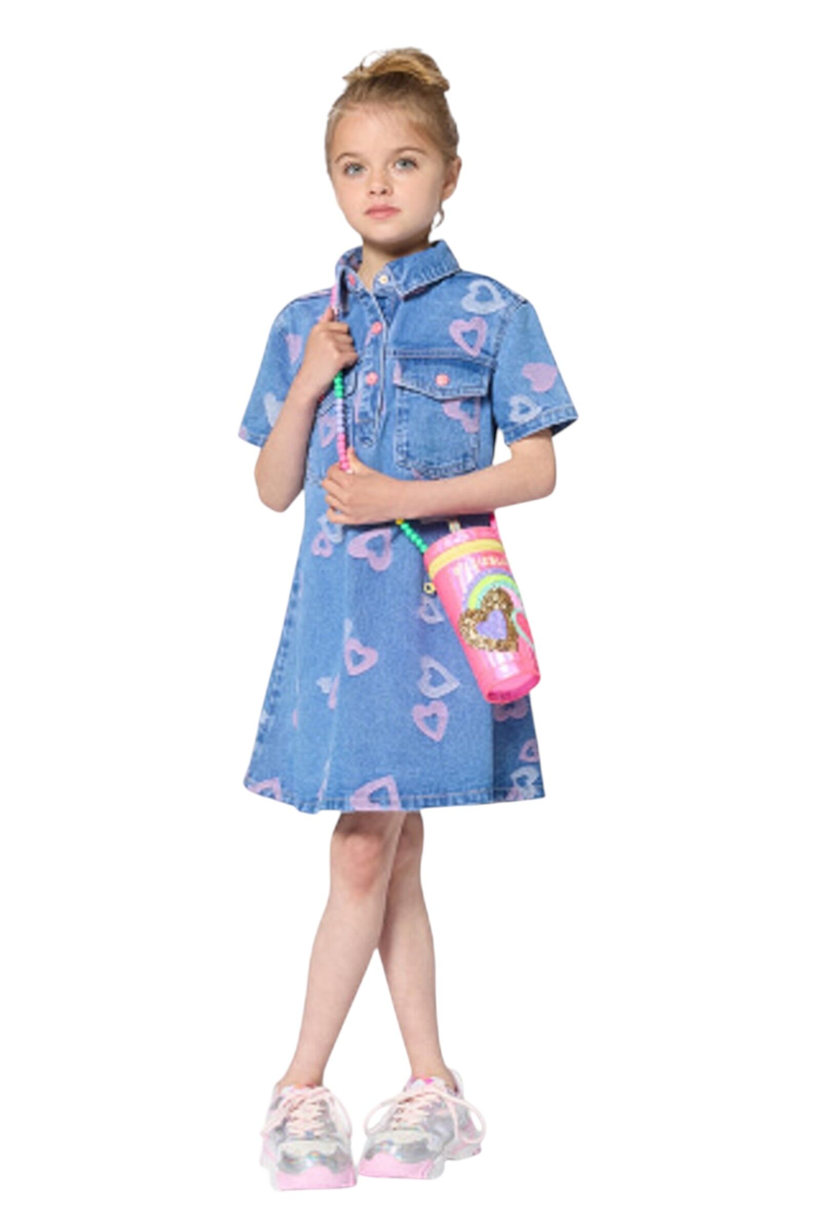 Сумка дев. АРТ.U22040/Z41,роз,тек с полим.покр